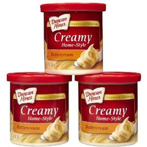 Duncan Hines Buttercream Frosting, 16 oz, 3 pk  Grocery 