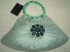 liz soto handbags green silk handbag $94.99 NWT