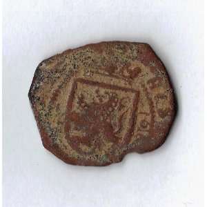  Colonial America 17th Century Spanish Cob Coin 