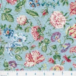  45 Wide Charmant Azur Fabric By The Yard Arts, Crafts 