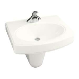   Mounted Bathroom Sink with Single Faucet Hole