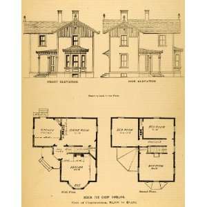  1879 Print Cheap Home Design Victorian Architecture James 