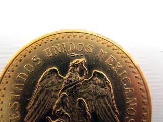50 Peso 37.5 Gram Pure Gold Mexican Coin Centenario 1821   1931  