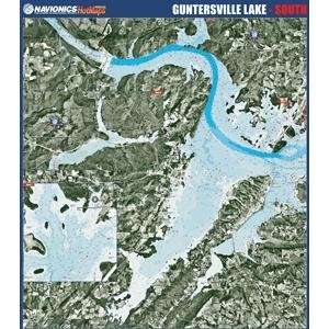   Paper Map Gentersville Lake   South Alabama GPS & Navigation
