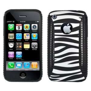  Hybrid Case for iPhone 3G & 3GS, Zebra Stripes Cell 