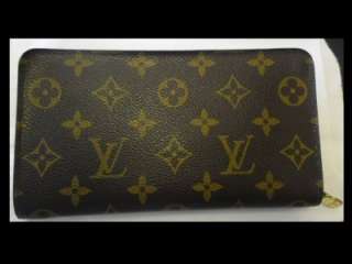 Louis Vuitton Monogram Brown Zippy Wallet Excellent Condition  