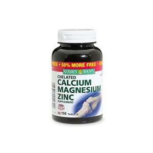  Natures Bounty Chelated Calcium Magnesium Zinc, Tablets 