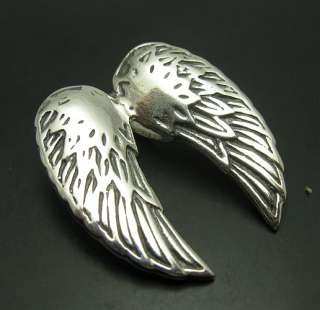 STERLING SILVER PENDANT ANGEL WINGS SOLID 925 NEW  