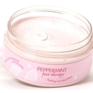   Peppermint Foot Therapy soothing Foot Mud Mask, 0.6 Ounce Jars Beauty