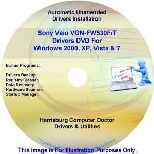 Sony Vaio VGN FW530F/T Drivers Kit DVD Disc   Windows 2000 