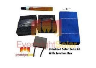 50 3x6 Untabbed Solar Cells DIY Panel Kit +Free Junction Box NEW 