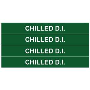 CHILLED D.I. Water ____Water Pipe Tubing Labels 