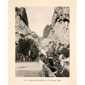  1929 Halftone Print Moustiers Sainte Marie Basses Alpes 