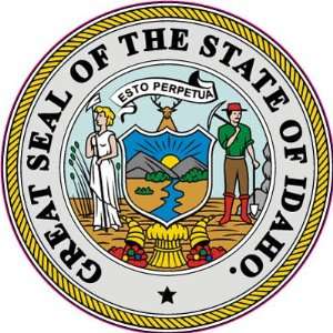 Great Seal of State of Idaho United States Car Bumper Sticker Decal 4 