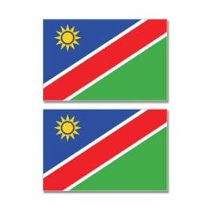  Namibia Country Flag   Sheet of 2   Window Bumper Stickers 