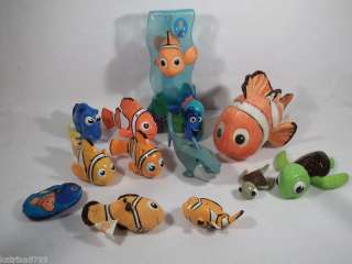 Large Lot of Disney Pixar Finding Nemo toys figures A  
