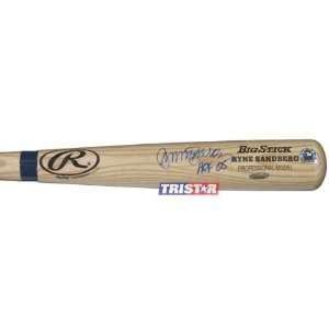  Ryne Sandberg Autographed Name Model Baseball Bat with HOF 