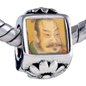  Pandora Style Bead Su Shi Song Dynasty Painting Beads Fits 