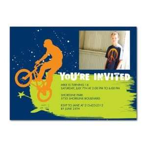  Birthday Party Invitations   Bold Biker By Robyn Miller 