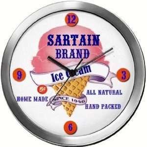  SARTAIN 14 Inch Ice Cream Metal Clock Quartz Movement 