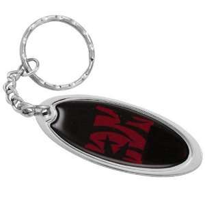 Morehouse Maroon Tigers Domed Oval Keychain  Sports 