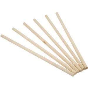  Natural 3/8X12 Wood Dowel, 6 Pack 