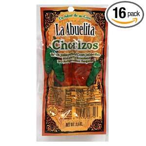   Cudahy La Abuelita Jalape?o Chorizo, 3.5 Ounce Packages (Pack of 16