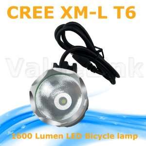 CREE XM L T6 LED 1600 Lumen Bicycle Light HeadLight headlamp with rear 