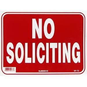  No Soliciting Sign SP 73