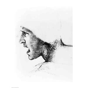 Study for the head of a soldier in The Battle of Anghiari 
