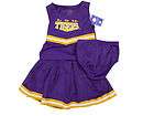 LSU TIGERS 3 PIECE INFANT CHEERLEADER OUTFIT NWT