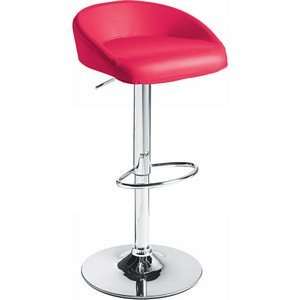   Home   Fargo Adjustable Bar Stool in Red Leatherette