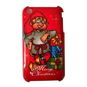   Merry Christmas Hard Case (Red) for iPhone 3G / 3GS 