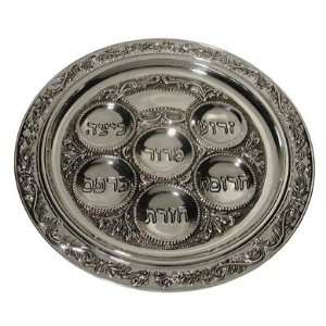  Seder plate antique silver 40 cm dia 