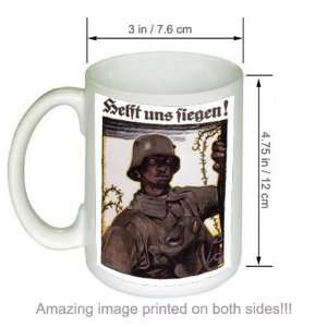   German WW2 Military COFFEE MUG Helft Uns Siegen