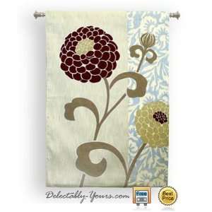  Chrysanthemums III Contemporary Tapestry Wall Hanging 36 