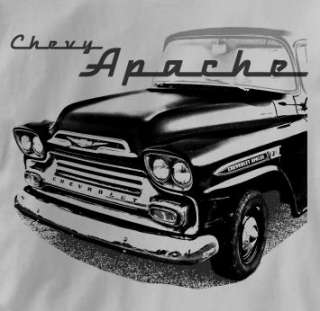 Chevy Apache Classic GRAY Chevrolet Car Auto T Shirt XL  
