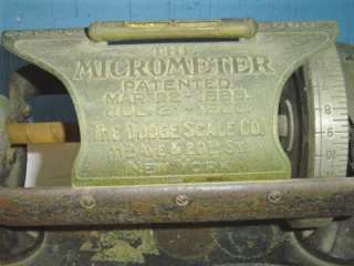 Antique The Micrometer scale rare piece of history  