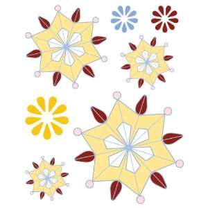    ColorStories Epoxy Stickers Yellow Snowflower