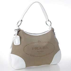  Prada Handbag Br3428 Logo Jaquard Corda/white Everything 