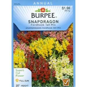  Burpee 41402 Snapdragon Fordhook Tall Mix Seed Packet 