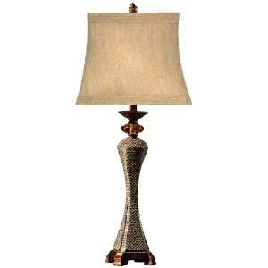  Tribeca Snakeskin and Antique Gold Table Lamp