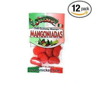 Snackerz Mangoniadas, 2 Ounce Packages (Pack of 12)  