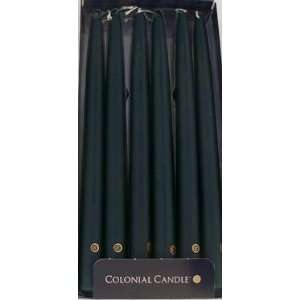  Colonial Candle Evergreen 12 in Handipt Taper Candles 