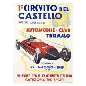  Circuito del Castello Giclee Poster Print, 18x24