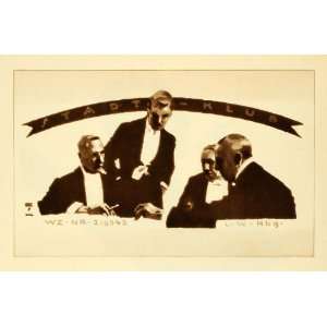  1926 Photogravure Ludwig Hohlwein Cigar Packing Art Design Men 