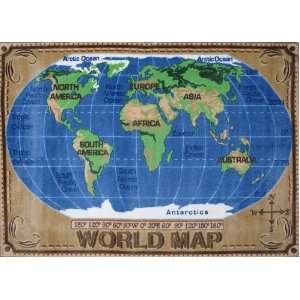  Fun Rugs TSC 153 3147 World Map Accent Rug, 31 Inch by 47 