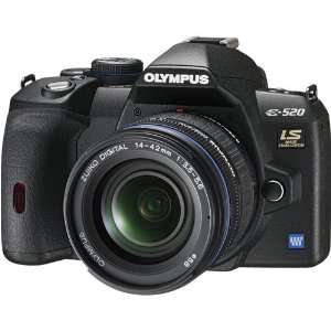  Olympus E 520 SLR Digital Camera Kit 14 42mm Lens & 40 