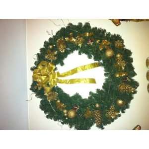  Handmade Gold Wreath 32 x 32 