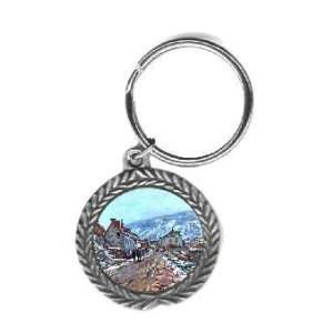  Road to Vetheuil in Winter By Claude Monet Key Chain 